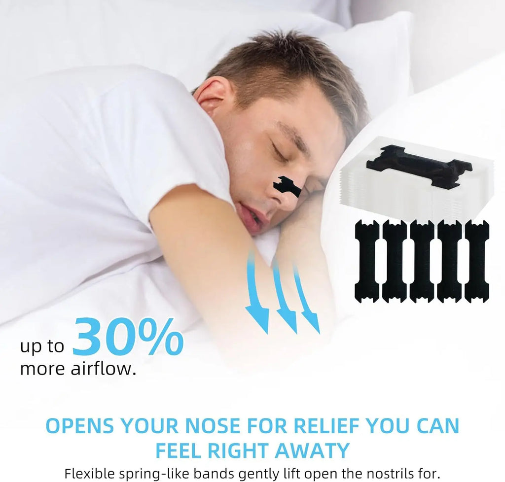 SlumberMax Nasal Strips — Anti-Snoring Nose Strips for Better Sleep