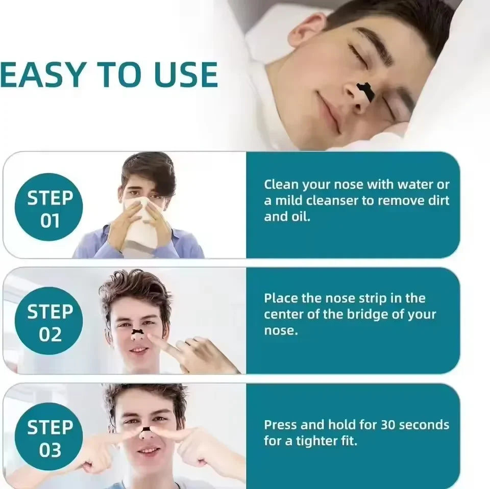 SlumberMax Nasal Strips — Anti-Snoring Nose Strips for Better Sleep
